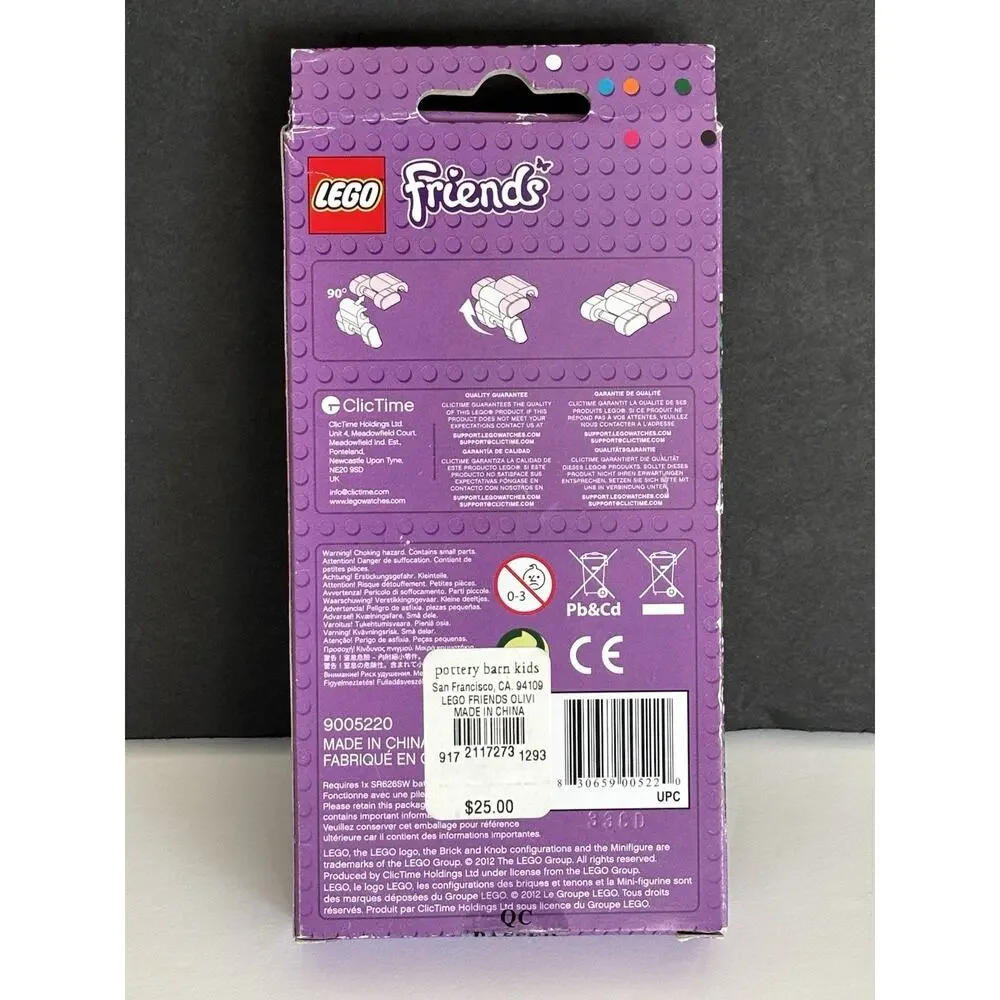 LEGO Buildable Watch 9005220 Friends Olivia (2014) New In Box